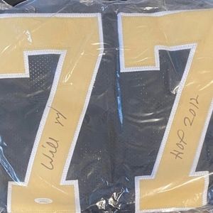 New Orleans Saints Willie Roaf Signed Custom Football Jersey JSA Certific